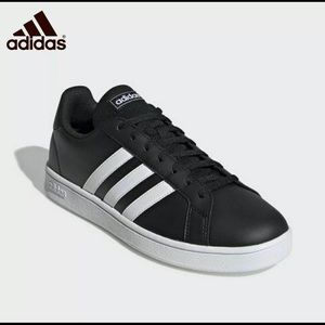Adidas Grand Court Base Black Tennis Size US 9.5